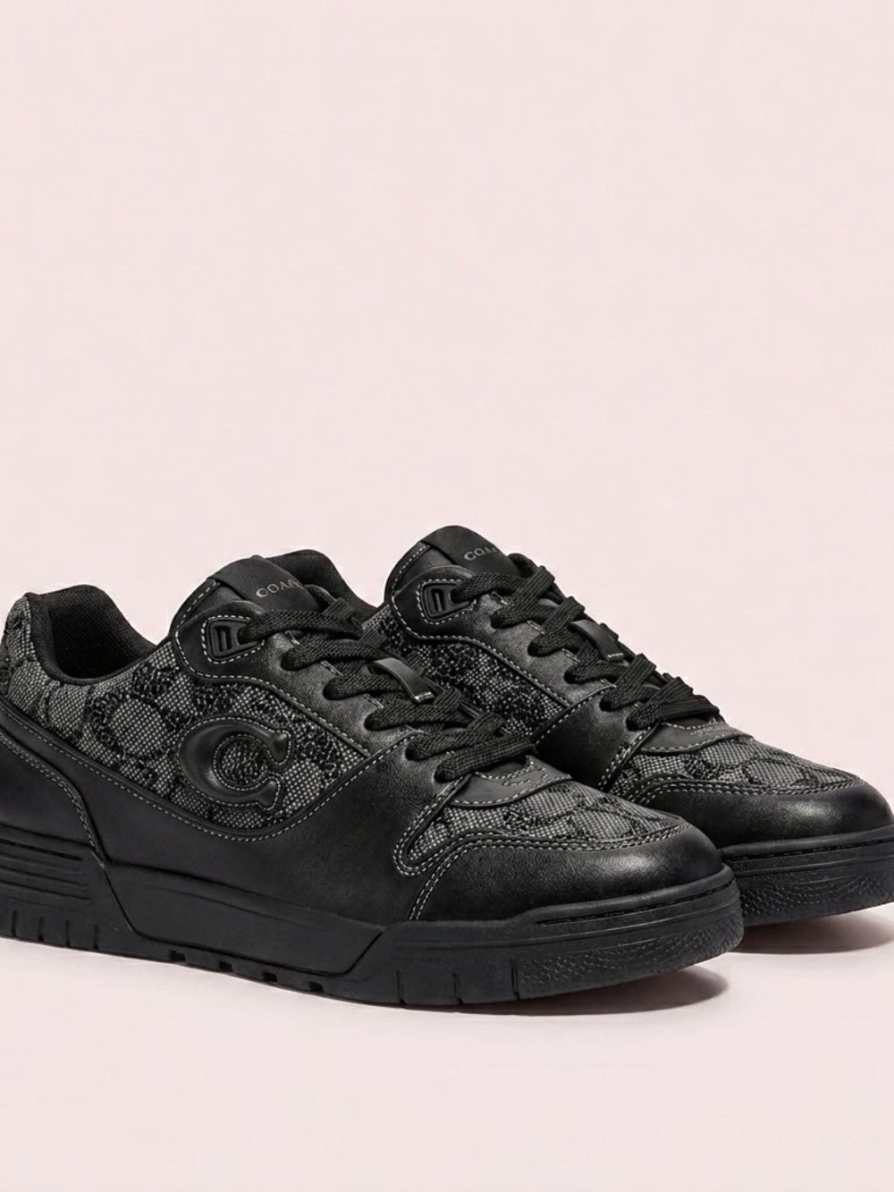 NWT Coach Black Crystal Signature Soho Sneakers